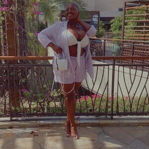 ASOS CURVE Lavender Blazer and Shorts Set